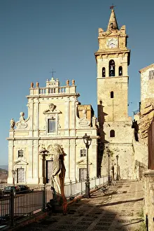 Sicilia Prints: Duomo di San Giorgio Martire, Caccamo, Sicily, Italy