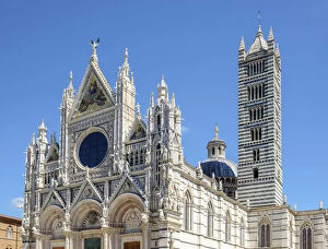 Images Dated 30th August 2019: Duomo di Siena (Siena Cathedral), UNESCO World Heritage Site, Siena, Tuscany, Italy
