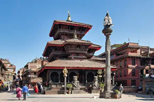 Durbar Square Prints: Durbar Square, Bhaktapur, Nepal, Asia