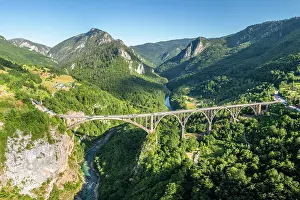 Montenegro Prints: Durdevica Tara Bridge, Tara Canyon, Durmitor National Park, Montenegro