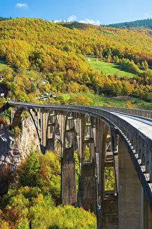 North Montengro Prints: Durdevica Tara Bridge, over the Tara River, North Montengro