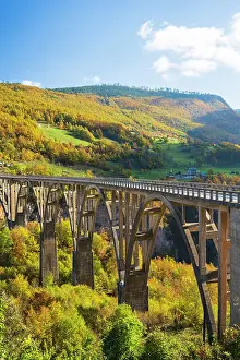 North Montengro Prints: Durdevica Tara Bridge, over the Tara River, North Montengro