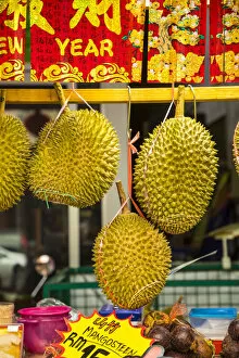 Images Dated 6th February 2019: Durian fruit, George Town, Penang Island, Malaysia