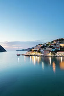 Images Dated 19th July 2022: Dusk in Assos, Kefalonia, Ionian Islands, Greece