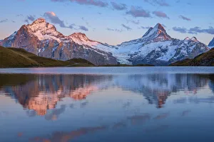 Dusk at Bachalpsee, Grindelwald, Berner Oberland, Switzerland