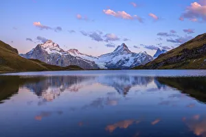 Images Dated 27th November 2019: Dusk at Bachalpsee, Grindelwald, Berner Oberland, Switzerland