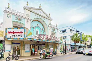 Open Prints: Duval Street, Typical Famous Architecture Key West, Florida, USA