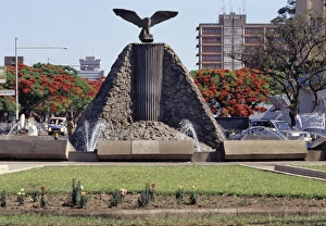 Delonix Regia Prints: An eagle, the national emblem of Zambia