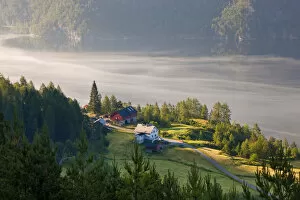 Images Dated 24th February 2010: Early morning mist, Masfjorden, Hordaland, Norway