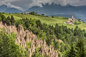 Geological Prints: Earth pyramids, Renon - Ritten, Trentino Alto Adige - South Tyrol, Italy