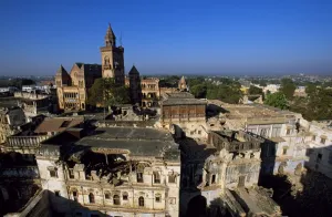 The earthquake damaged city of Bhuj The earthquake damaged city of Bhuj