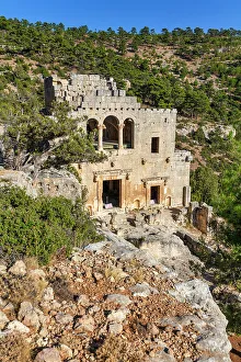 Anatolia Prints: East Church, Alahan Monastery, 5th century, Mersin province, Turkey