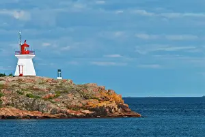 Killarney Prints: East Lighthouse at Red Rock Point on Georgian Bay in Killarney, Ontario, Canada