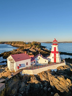 Head Harbour Prints: East Quoddy Lighthouse, Campobello Island, New Brunswick, Canada