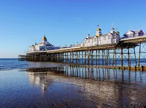 Eastbourne Pier at sunrise, Eastbourne, East Sussex, England, United Kingdom