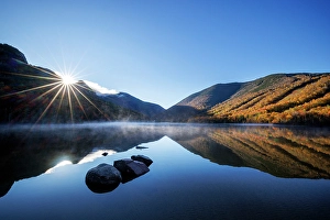 White Mountains Prints: Echo Lake, Franconia, New Hampshire, New England, USA