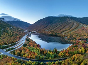 White Mountains Prints: Echo Lake, Franconia, New Hampshire, New England, USA