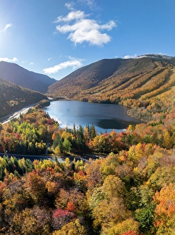 White Mountains Prints: Echo Lake, Franconia, New Hampshire, New England