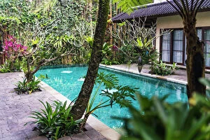 Images Dated 28th February 2023: Eco Resort with swimming pool in Ubud, Bali, Indonesia