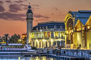 Valencian Prints: Edificio del Reloj, Marina Real Juan Carlos I (Juan Carlos I Royal Marine)