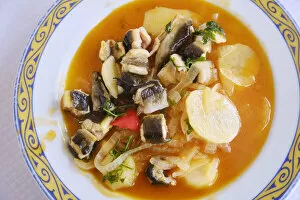 Images Dated 21st April 2021: Eel stew (caldeirada de enguias), a delicacy. Carrasqueira, Comporta. Portugal