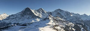 Images Dated 31st January 2022: Eger, Monch, Jungfrau from Mannlichen, Jungfrau Region, Berner Oberland, Switzerland