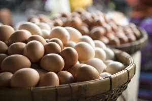 Cambodia Prints: Eggs at Food market, Phnom Penh, Cambodia