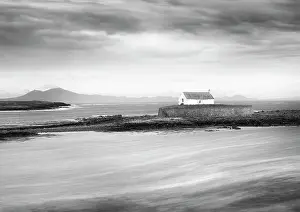 Anglesey Prints: Eglwys Cwyfan (St Cwyfan Church) or the 'Little Church in the Sea'