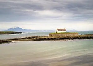 Anglesey Prints: Eglwys Cwyfan (St Cwyfan Church) or the 'Little Church in the Sea'