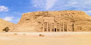 Images Dated 15th March 2017: Egypt, Abu Simbel, The small temple -known as Temple of Hathor - dedicated to Nefertari