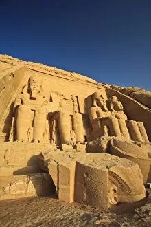 Images Dated 23rd February 2010: Egypt, Abu Simbel, Statues and Temple of Ramses II