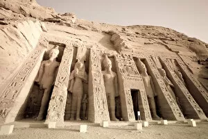 Abu Simbel Gallery: Egypt, Abu Simbel, Temple of Nefertari and Hathor