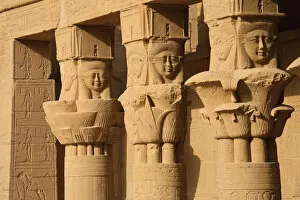 Images Dated 25th March 2010: Egypt, Aswan, Philae, Temple of Isis