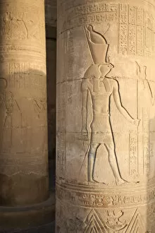 Images Dated 23rd February 2010: Egypt, Kom Ombo, Dual Temple of Sobek and Haroerus, Hypostyle Hall