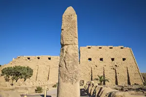 Karnak Prints: Egypt, Luxor, Avenue of the Sphinxes at the Entrance to Karnak Temple