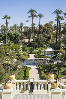 Images Dated 12th June 2017: Egypt, Luxor, Garden at the The Winter Palace Hotel