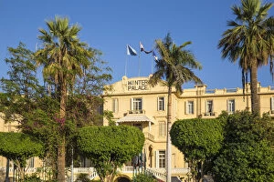 Egypt, Luxor, Garden at the The Winter Palace Hotel