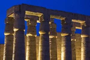 Portico Prints: Egypt, Luxor, Luxor Temple, The hypostyle portico