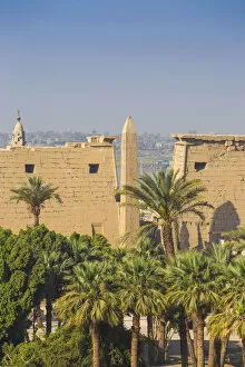 Egypt, Luxor, Luxor Temple, View of Luxor Temple