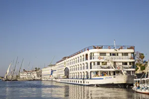 Egypt, Luxor, Nile Rive cruise boats