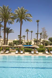 Egypt, Luxor, Swimming pool in the Garden at the The Winter Palace Hotel Egypt, Luxor, Swimming pool in the Garden at the The Winter Palace Hotel