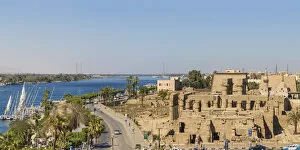 Images Dated 25th September 2017: Egypt, Luxor, View of Luxor Temple
