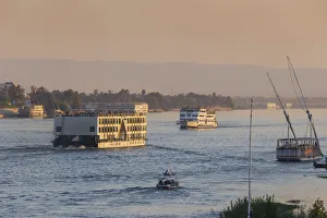Egypt, Luxor, View of River Nile