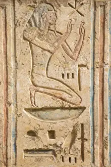 Egypt, Luxor, West Bank, The temple of Ramesses 111 at Medinet Habu, Hypostyle Hall