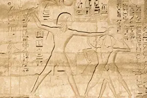 Egypt, Luxor, West Bank, The temple of Ramesses 111 at Medinet Habu, The back of