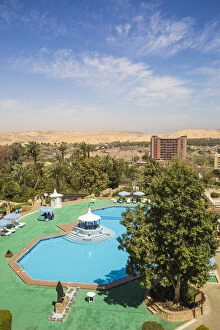 Egypt, Upper Egypt, Aswan, Basma Hotel swimming pool