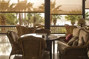 19th Century Prints: Egypt, Upper Egypt, Aswan, Terrace at the Sofitel Legend Old Cataract hotel situated