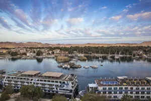 Egypt, Upper Egypt, Aswan, View of The River Nile towards the Nubian village