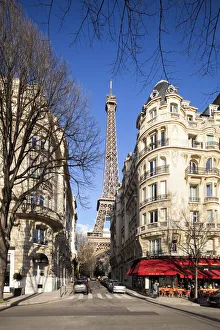 Eiffel tower in Paris, Ile-de-France, France