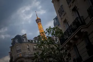Steel Prints: The Eiffel Tower in Paris at night